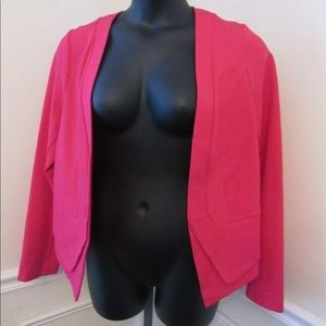 Torrid Hot Pink Stretchy Long Sleeve Blazer 1X
